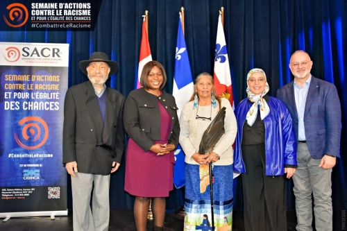 Photo de l'équipe de la SACR avec ses partenaires.